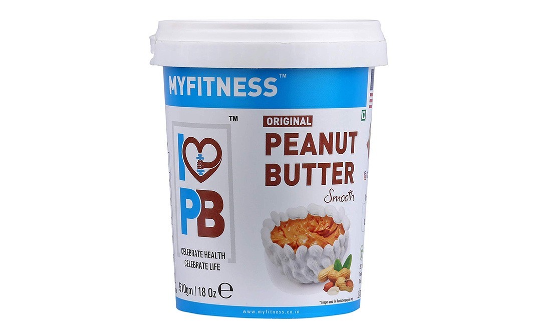 Myfitness Organic Peanut Butter Smooth   Tub  510 grams